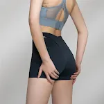 Kadın Yüksek Bel, Nefes Alabilir Spor Şortları. Vücuda oturan kesimi ile antrenmanlarınız için ideal, hareket özgürlüğü sağlar. — Fotoğraf 5