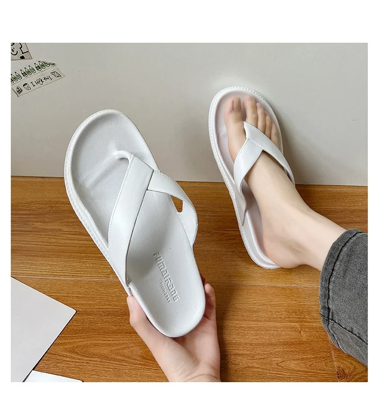 Chinelos Flat Antiderrapantes para Casal, Uso Doméstico e Praia, Sandálias Masculinas e Femininas Confortáveis — foto 7