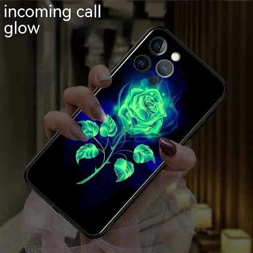 Title 11, Capinha de celular estilo chinês com rosas e lu...