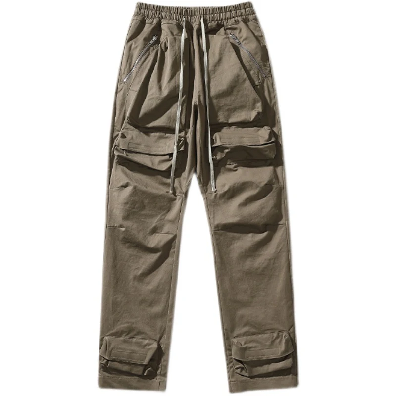 Calças Cargo Americanas Multibolsos Masculinas Niche High Street, ideais para uso diário, oferecendo praticidade e estilo urbano. — foto 2