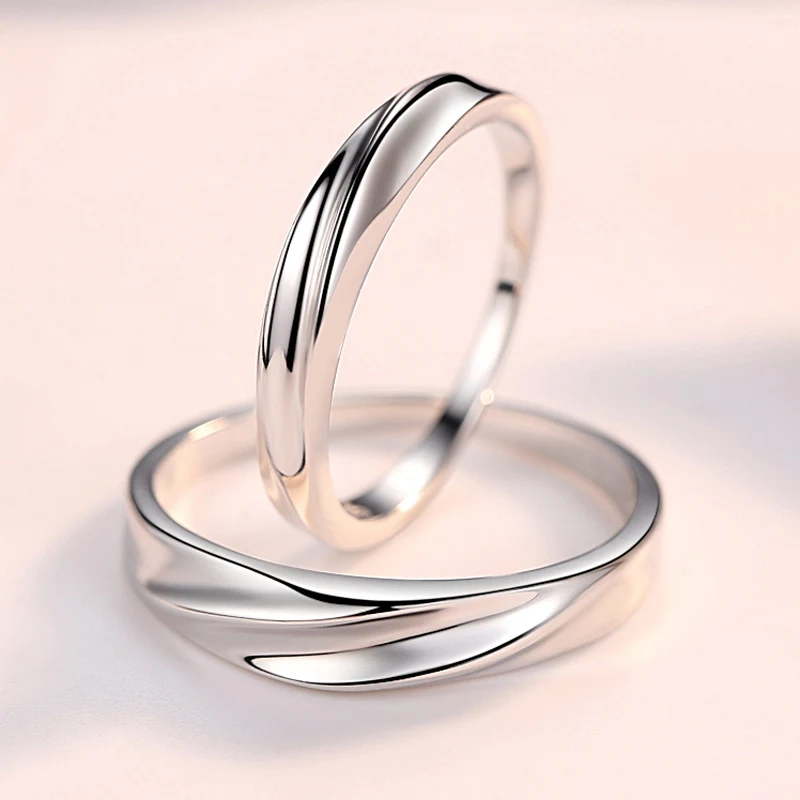 Anel Entrelaçado de Moda Coreana Feminino Joia Elegante para Mulheres Design Moderno Perfeito para Presentear Estilo Sofisticado e Único. — foto 1