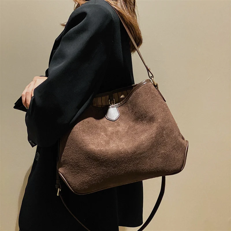 Vintage Retro Matte Soft Leather Tote Shoulder Bag for women, stylish and spacious, perfect for everyday use, offering c — photo 8