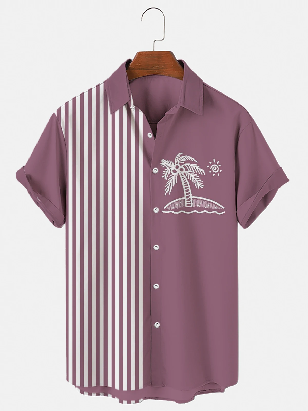 Erkek 3D Dijital Baskılı Hawaii Gömleği, Yazlık Günlük Moda. Rahat, nefes alabilen ve canlı tasarımlarla modern ve rahat bir görünüm sağlar. — Fotoğraf 11