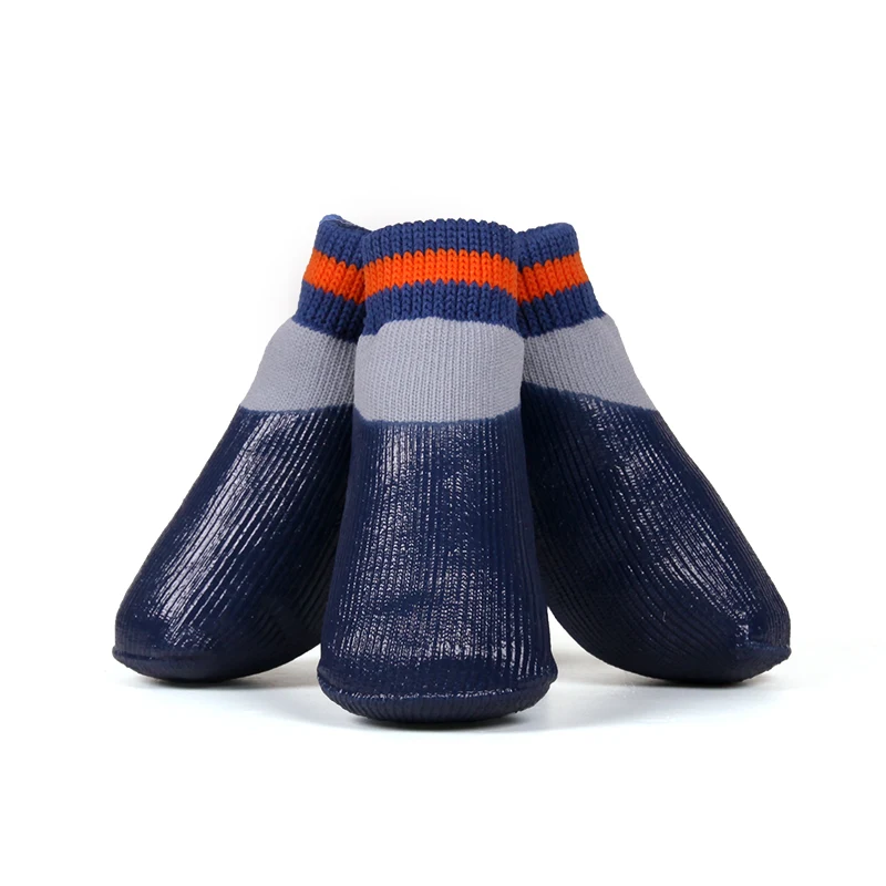 Waterproof nonslip rubber sole dog booties for big dogs, pet paw protector, elastic top, perfect for outdoor sports and — photo 4