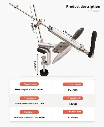 Title 2, Upgraded RX-008 Metal Fixed Angle Sharpener Fli...