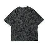Zebra Print Bear Print Short Sleeve T-shirt. Comfortable and stylish, perfect for everyday wear. Unique design for a sta — photo 3