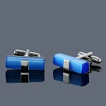 Abotoaduras de Luxo com Nível, Ampulheta, Coroa e Cristal Zircônia. Adicione sofisticação ao seu visual e estilo. — foto 1