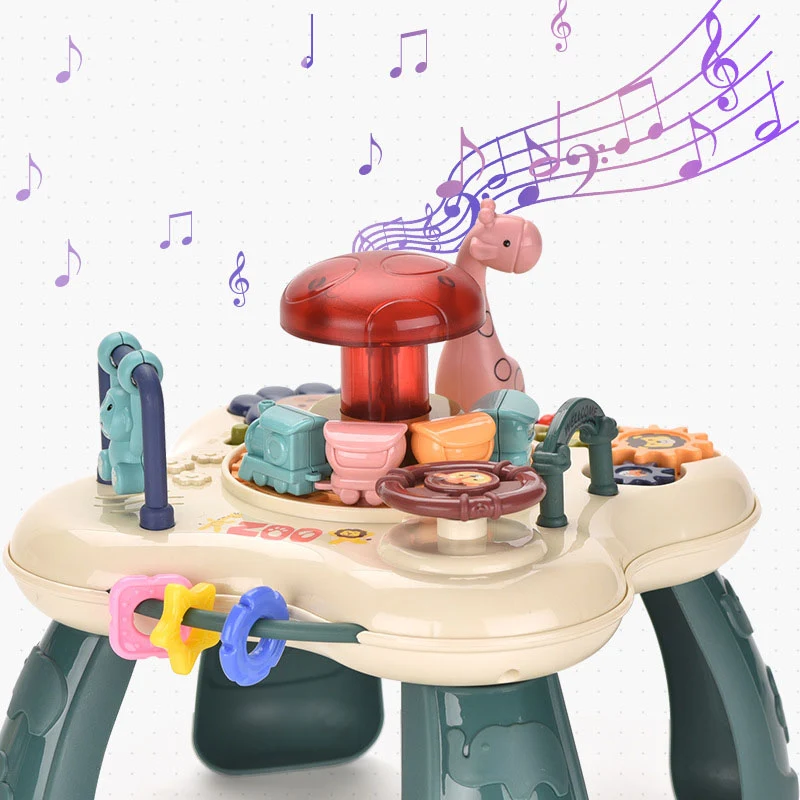 Mesa de Brinquedos Multifuncional Infantil Parque Animal, estimula a criatividade e aprendizado. Atividades interativas e diversão garantida! — foto 3
