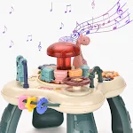 Mesa de Brinquedos Multifuncional Infantil Parque Animal, estimula a criatividade e aprendizado. Atividades interativas e diversão garantida! — foto 3