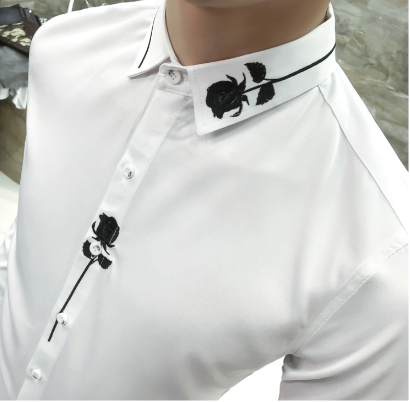 Title 6, Camisa Casual Manga Longa Slim Net Vermelha