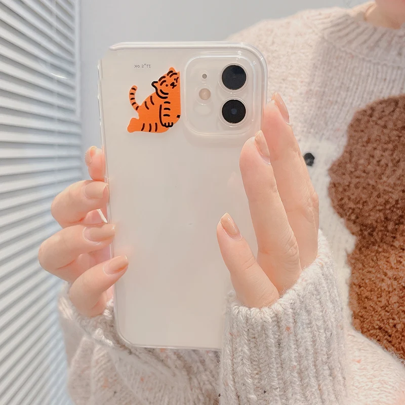 Title 2, Cute Simple Tiger Transparent All-inclusive Pho...