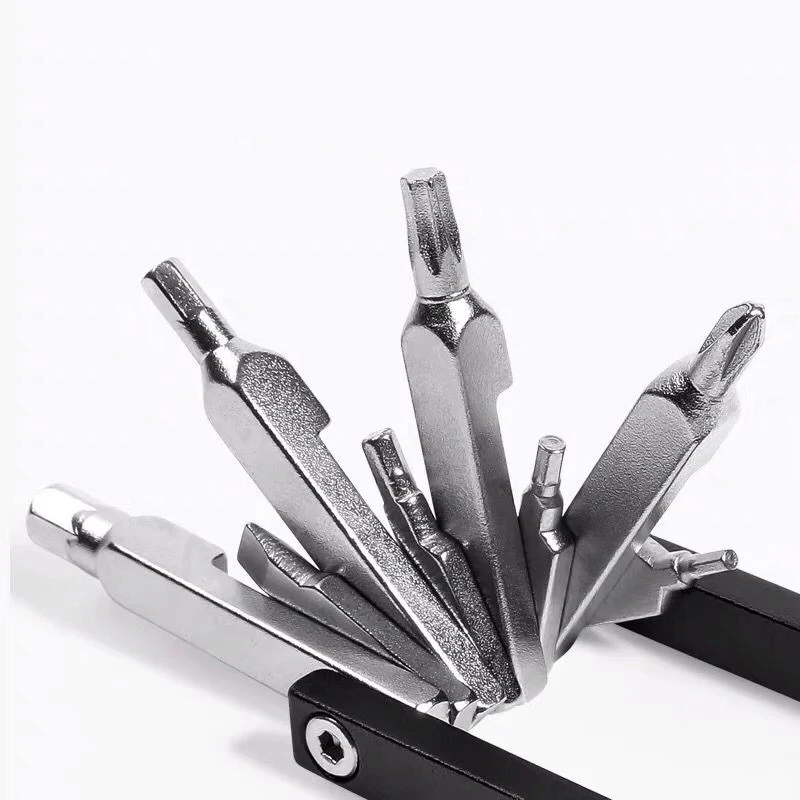 Ferramenta de reparo combinada portátil para bicicleta 20 em 1. Essencial para ciclistas. Compacta, multifuncional e sempre à mão para imprevistos. — foto 3