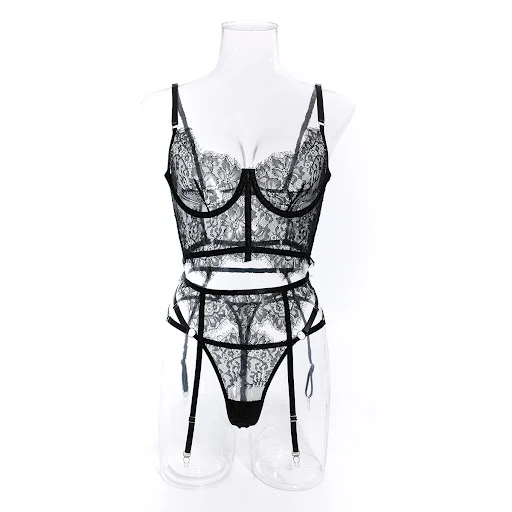 Title 10, Conjunto de lingerie feminina com renda, unifor...