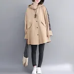 Mid-length Autumn and Winter Hooded Coat for Women, offers warmth, comfort, and style, perfect for cold weather and ever — photo 3