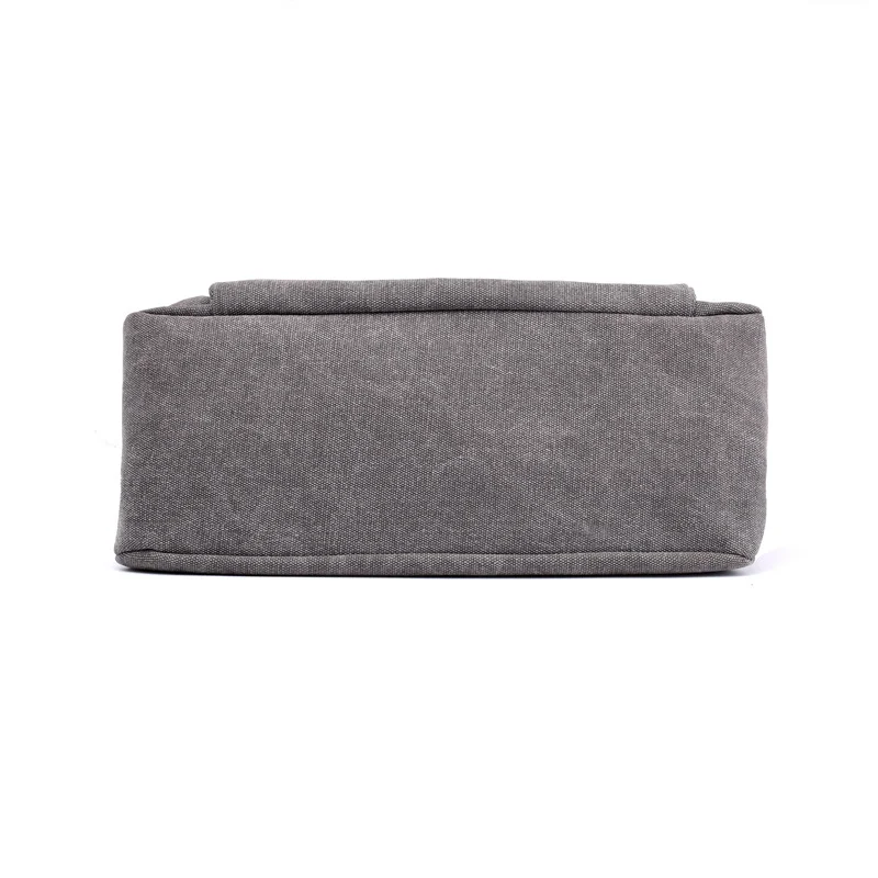 Bolsa mensageiro de lona portátil feminina de grande capacidade. Perfeita para transportar tudo com conforto e estilo no dia a dia. — foto 1