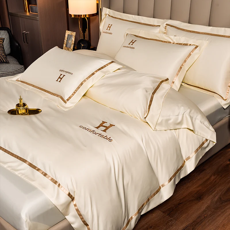 Title 11, Home Fashion Simple Ice Silk Bed Sheet Covers F...