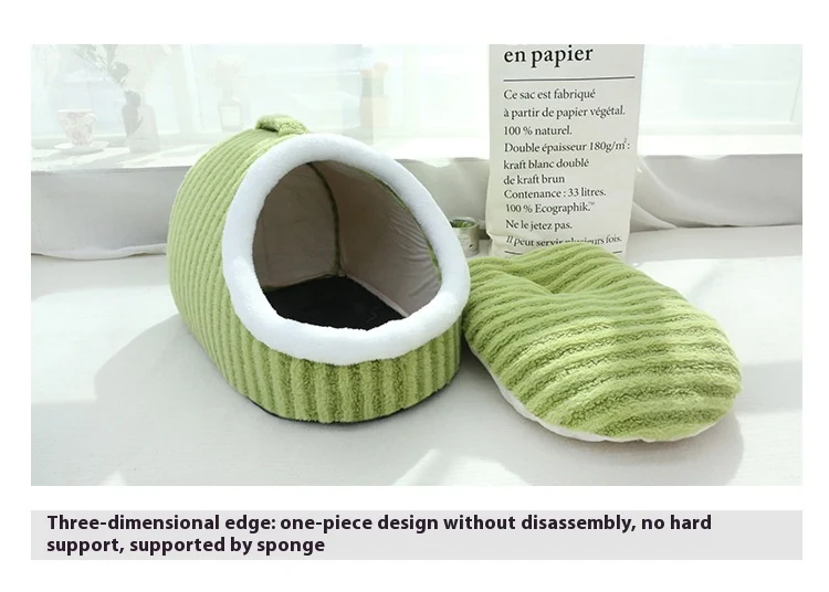 Title 9, Thickened 3D Cat Nest Macaron Double Piece Autu...