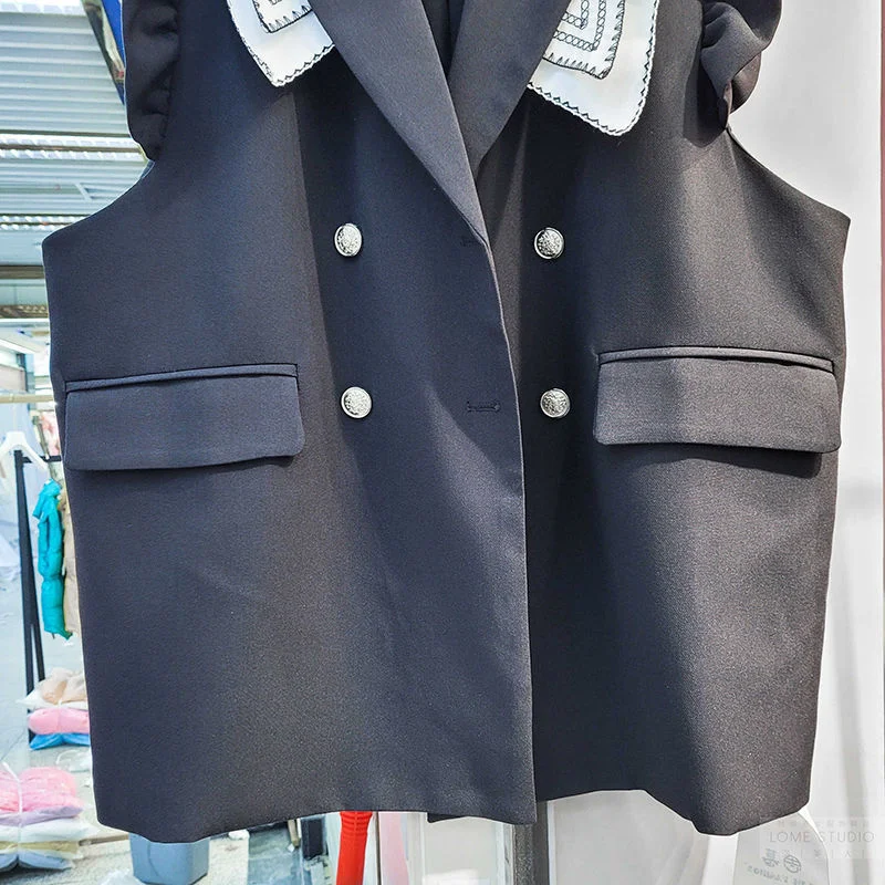 Title 4, European Goods Suit Vest Womens One Button Sui...