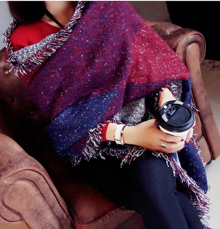 Title 5, Winter Dames Dikke Warme Wol Pashmina Kasjmier ...
