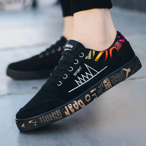 Title 3, Ademende, casual canvas herenschoenen voor een ...