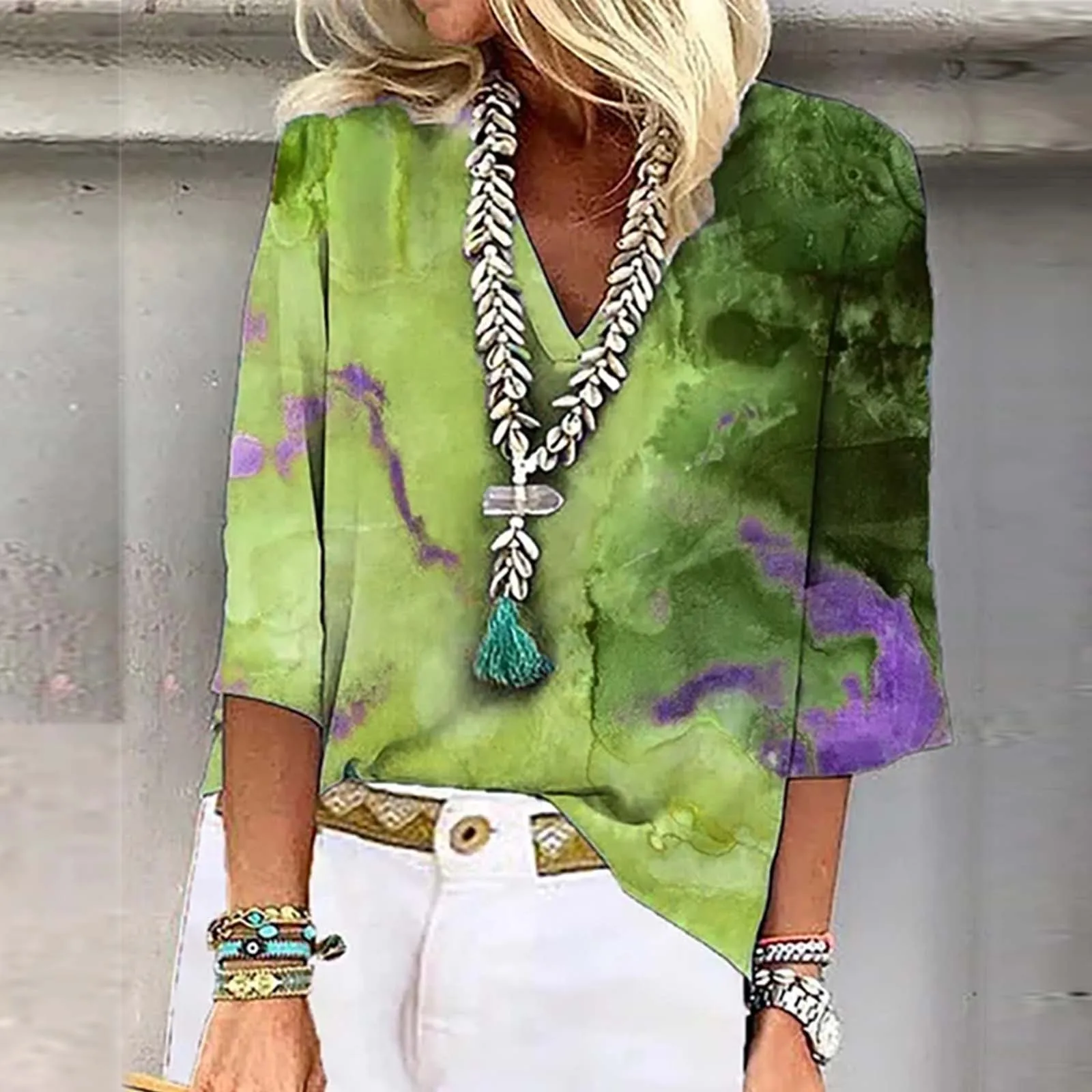 Title 11, Spring And Summer New Pullover Loose Tie-dye Pr...