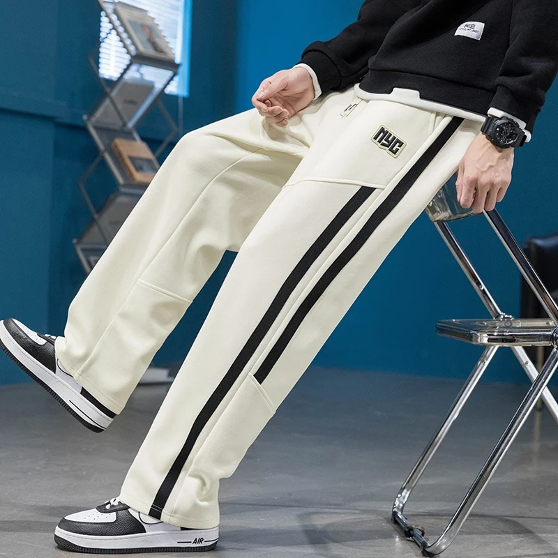 Title 3, Mens Minimalist Printed Thickened Casual Pants...
