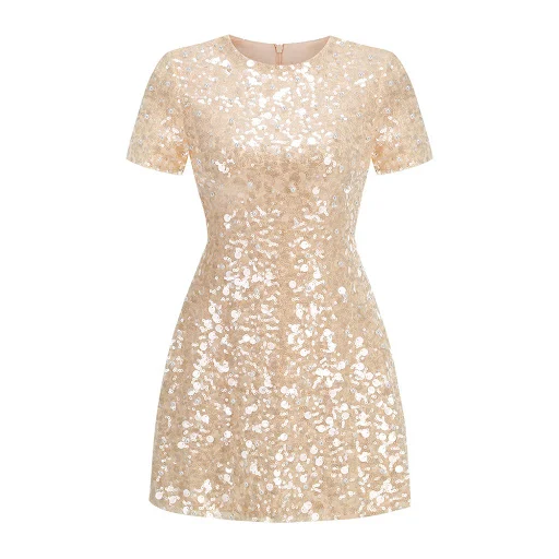 Title 5, Sexy Tight Slimming High Waist Bubble Beads Dress