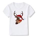 Schattig Kerst T-shirt Vier Kerst met stijl en comfort! Perfect voor familiebijeenkomsten en leuke cadeaus. — foto 7