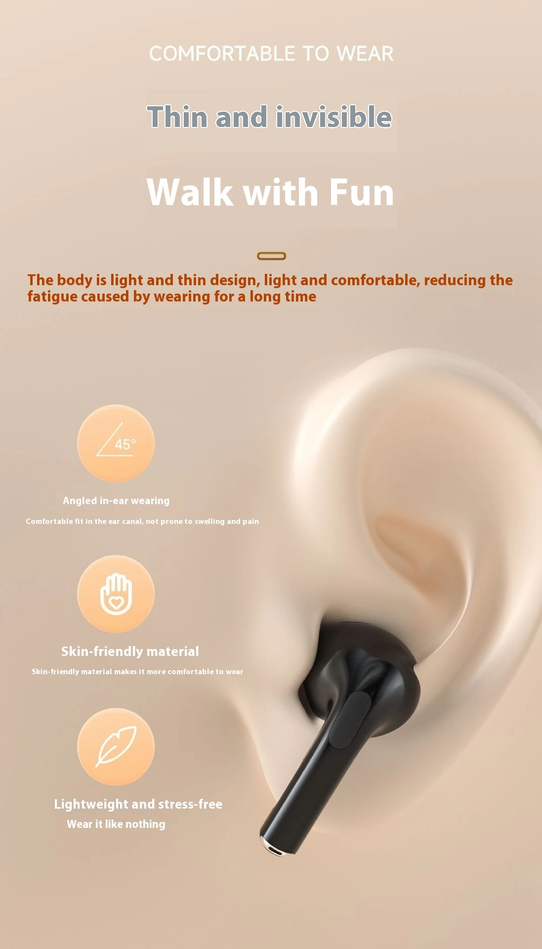 Title 4, Wireless Bluetooth Sports In-ear Mini Headset f...