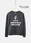 Moletom de suéter de Natal feio feminino Bah Humbug engraçado Roupa natalina divertida e confortável Perfeito para festas de fim de ano — foto 4