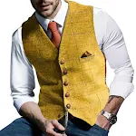 Colete xadrez fashion europeu e americano, com temperamento e estilo, ideal para um visual moderno e sofisticado. — foto 2