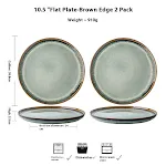 10.5inch flat plate 2pcs
