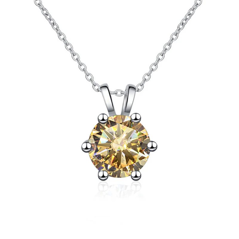 Colar feminino com pingente de prata S925 e diamantes, um acessório elegante para mulheres que buscam brilho e sofisticação, perfeito para presentear. — foto 22