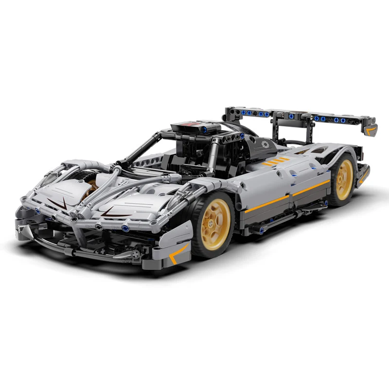 Title 4, Blue Phantom Sports Car Building Block Model. B...