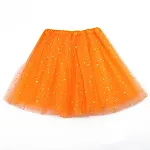 Kinder pettiskirt met pailletten en glittersterren TUTU rok, dansrok, ideaal voor optredens en feesten. — foto 10
