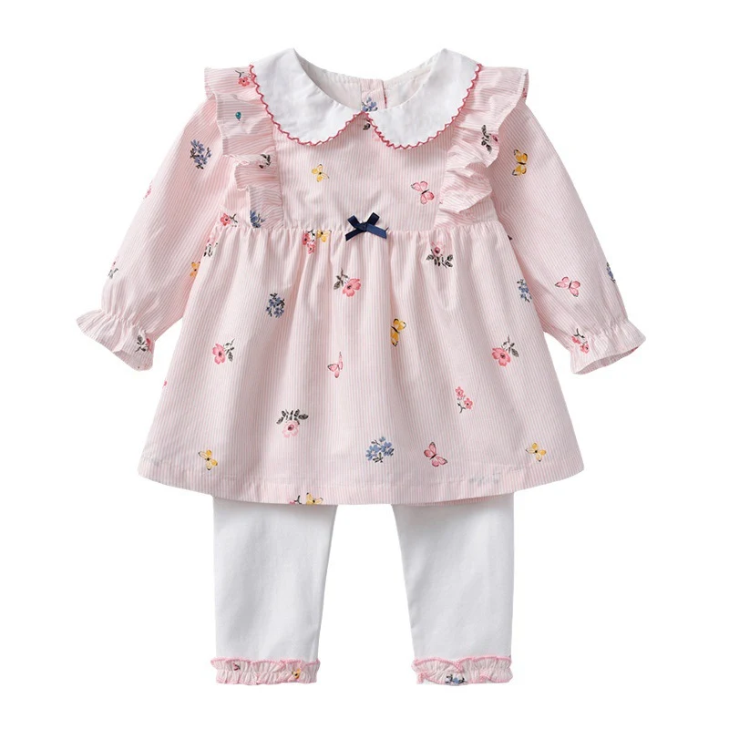 Baby meisje pakje van pure katoen, zacht en ademend. Perfect voor de gevoelige huid van je kleintje. Comfort en kwaliteit gegarandeerd. — foto 4