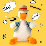 Bambola di peluche anatra parlante Ripete lettura Giocattolo interattivo per bambini Amico coccoloso Apprendimento divertente Regalo perfetto Stimola il linguaggio — foto 1