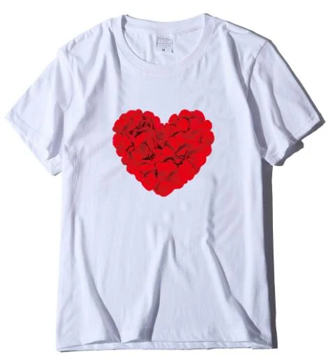 Title 9, Valentines Day Romantic Couple Love Rose Short...