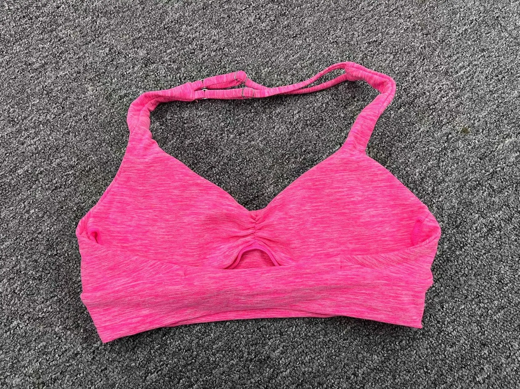 Title 5, Adjustable Shoulder Strap Halter Sports Bra for...