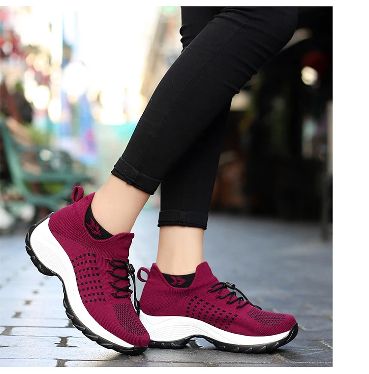 Title 15, Large Size Womens Athletic Shoes High Elastic ...