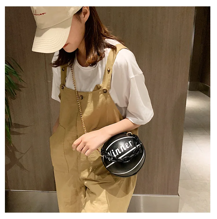 Title 2, Small round basketball bag with personality. Ca...