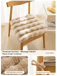 Almofada Quente de Cashmere Coelho para Escritório, Longa Duração, Fleece Espesso, Conforto Superior para Longas Sessões Sentado — foto 30