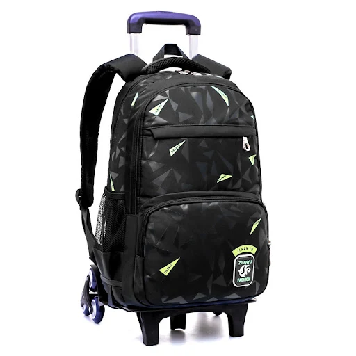 Title 1, Trolley school bag with six wheels offers easy ...