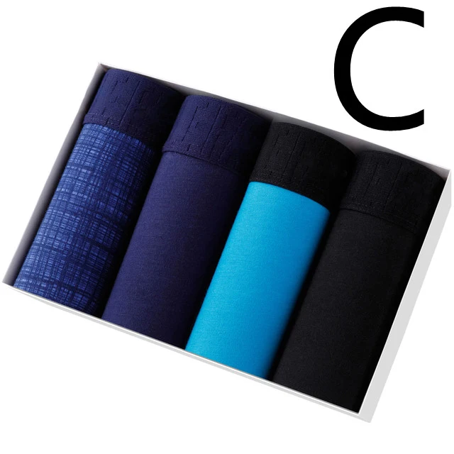 Conjunto 4 Cuecas Boxer Masculinas Macias Confortáveis Calcinhas de Homem Perfeitas para o Dia a Dia Roupa Íntima Masculina — foto 5