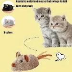 Vealind Pet Electric Toy Realistic Barking Mouse with Wagging Tail Intelligent Sensing Random Motion for Indoor Cats Toy — photo 3