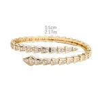 Pulseira Zircônia Micro-cravejada para Casal Design de Unha Simples de Alta Qualidade Joia de Mão Elegante e Sofisticada — foto 13
