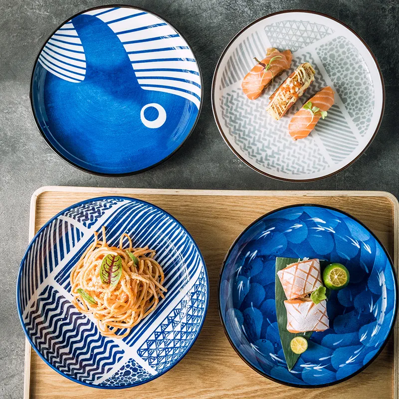 Prato de cerâmica para uso doméstico, utensílios de mesa e cozinha. Sirva suas refeições com elegância, durabilidade e resistência, ideal para cozinhar. — foto 16