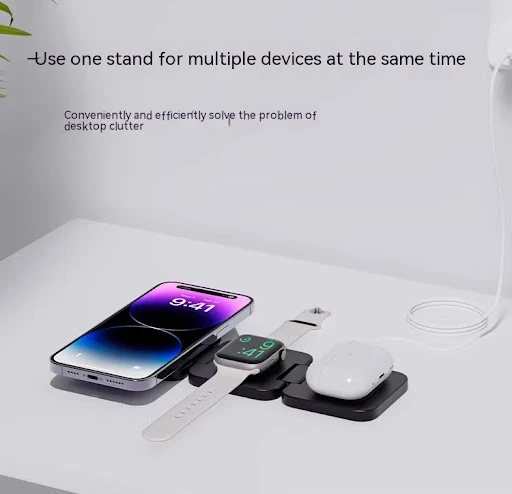Title 2, Three In One Magnetic Suction Wireless Charger ...