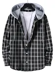 Nova Camisa Masculina com Capuz, Xadrez e Manga Longa. Conforto e Estilo para um Visual Casual e Aconchegante em Qualquer Ocasião. — foto 7