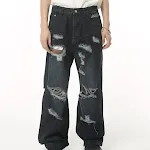 Men's Summer Retro Loose Hole High Street Hip Hop Jeans – Comfortable, stylish jeans for a relaxed, trendy look, perfect — photo 9